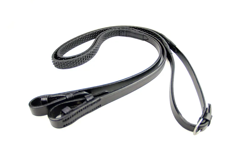 English Leather Bio Grip Reins Black